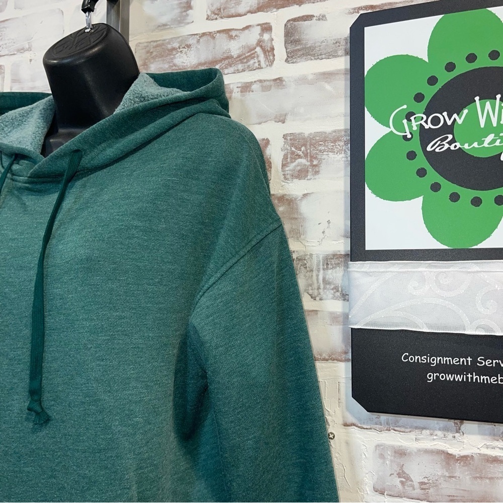 Green hooded sweatshirt medium